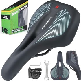 Bike Seat for Men and Women Comfortable Bicycle Saddle Gel and Foam Padding Ergonomic 5 Zone Design Shock Absorbing Waterproof Fits Road Bike Mou