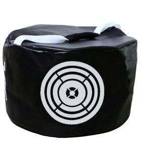 Golf Swing Blow Bag Good For Swing Target Training Golf Strength Skill Improve Tools (Color: BLACK)